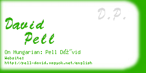 david pell business card